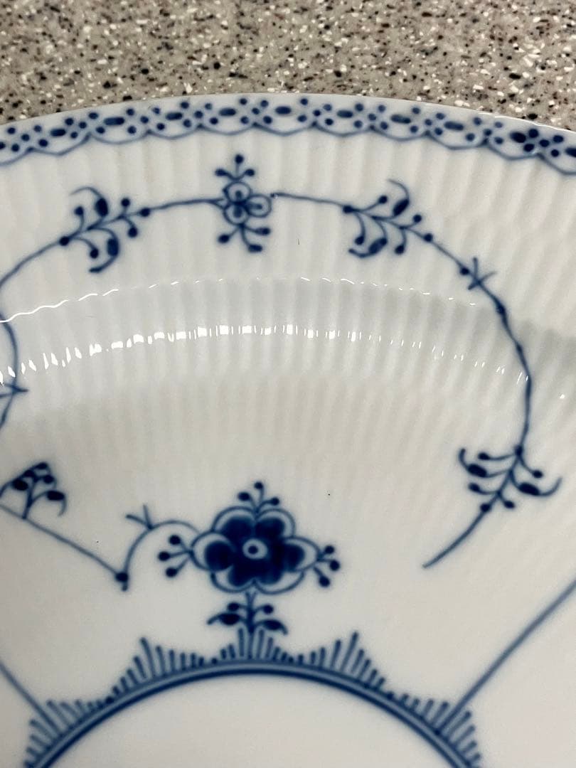 ロイヤルコペンハーゲン: 33cm、ブルーフルテッド、大皿、