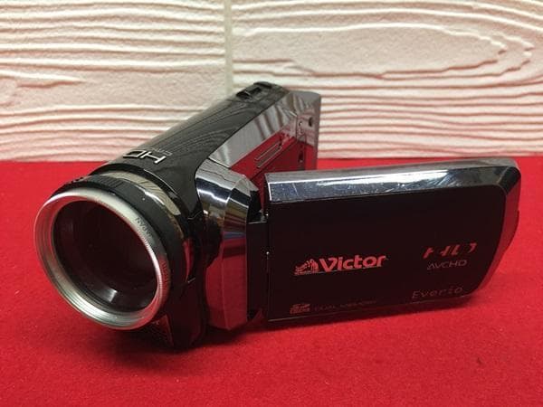 Ｙ ジャンク Victor AVCHD GZ-HM200-B ビデオカメラ S