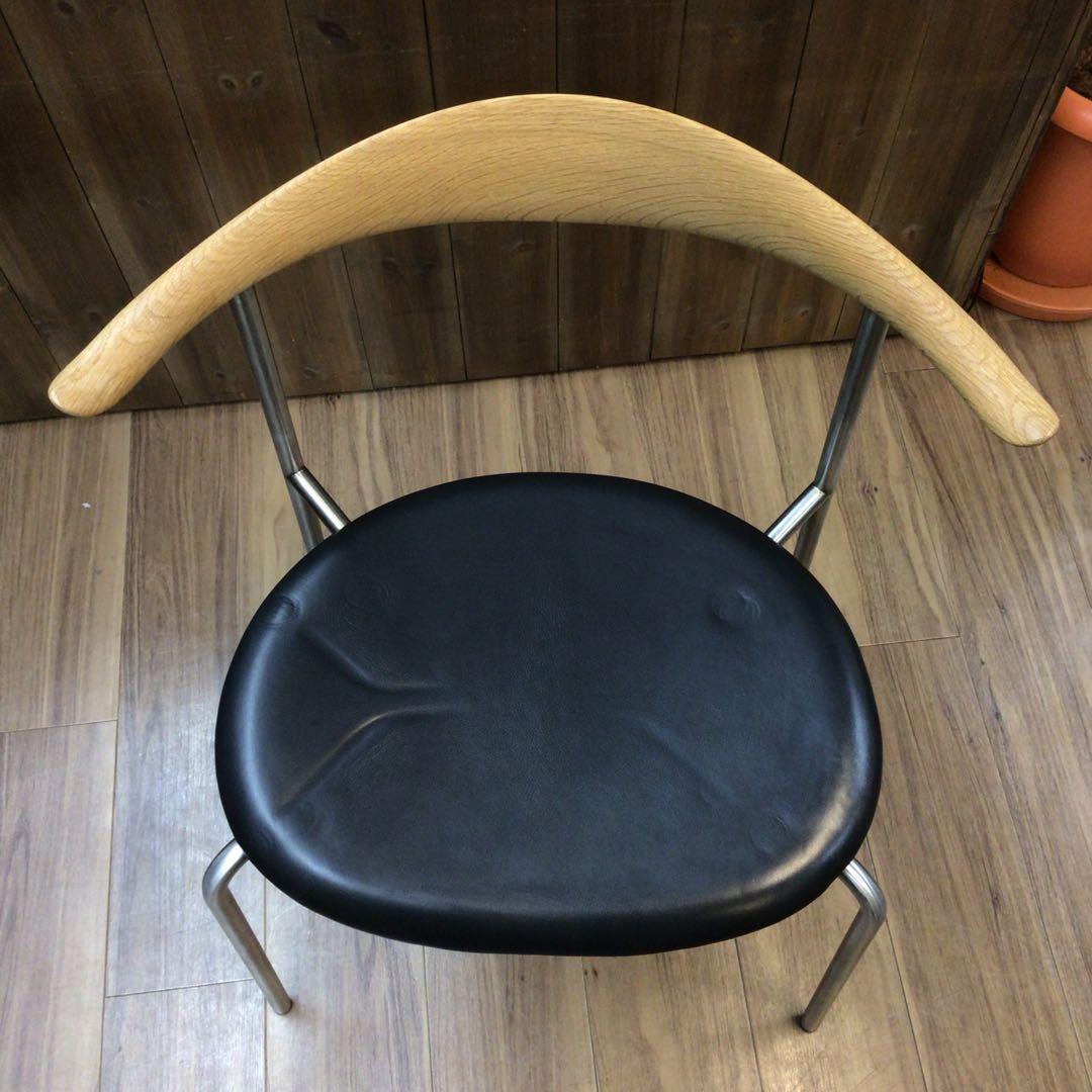 ②カールハンセン＆サン CH88P チェア オーク材 ブラックレザー 引取限定