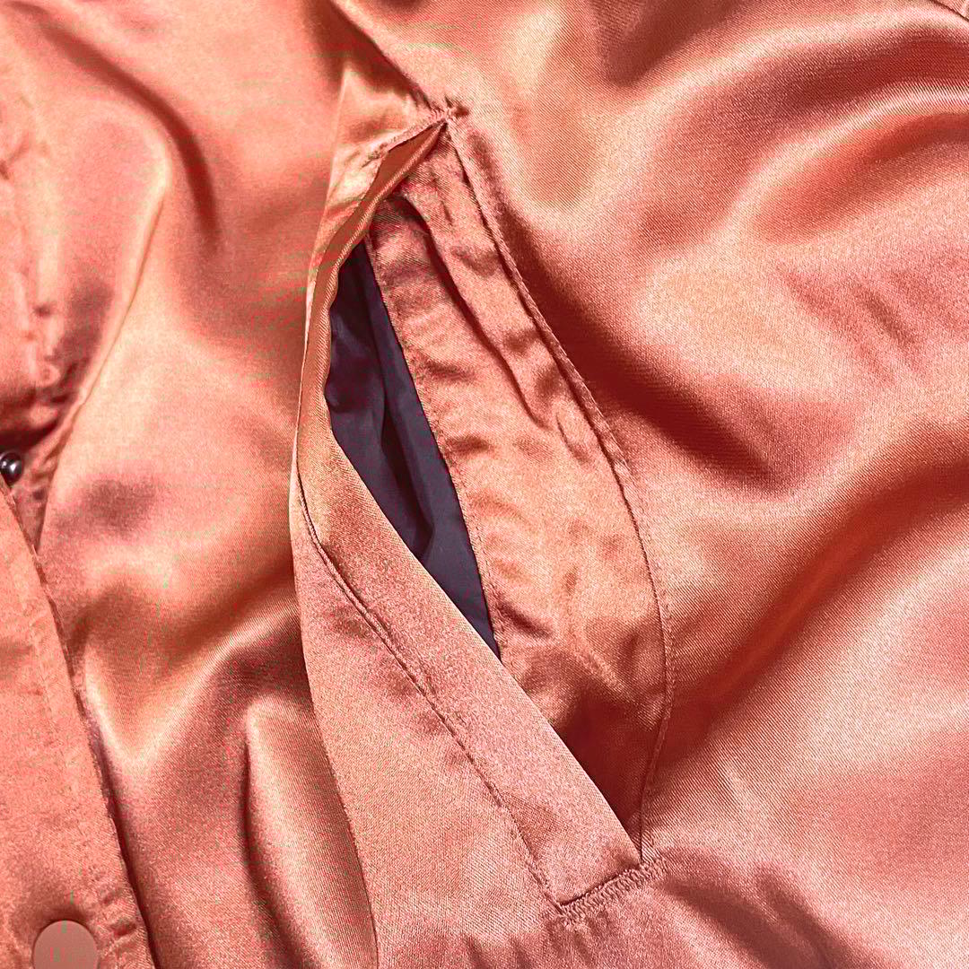 ジョーダン　スカジャン　【新品　未使用品】オレンジ　ライトブラウン　MJ刺繍