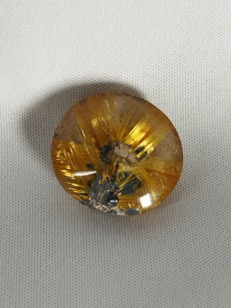 タイチンルチルクォーツ　太金針水晶　太陽放射ルチル　レア　天然石　鉱物　8.0g