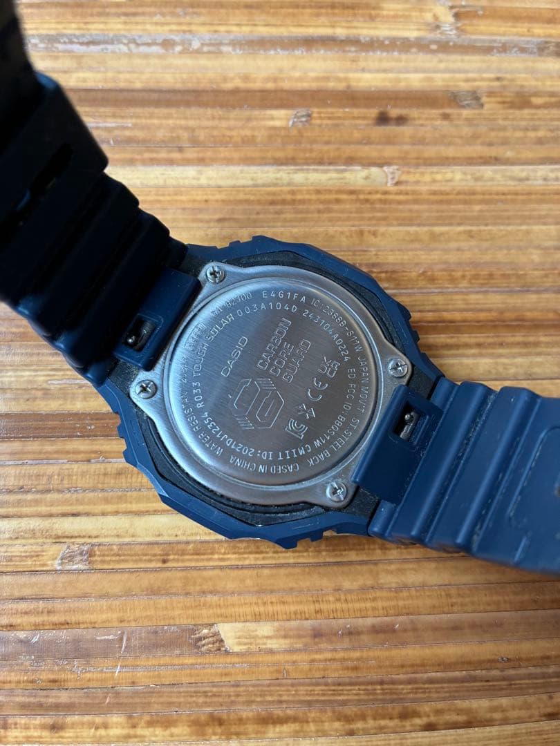 G-SHOCK カシオ ソーラーネイビーGA-B2100-2A 海外モデル