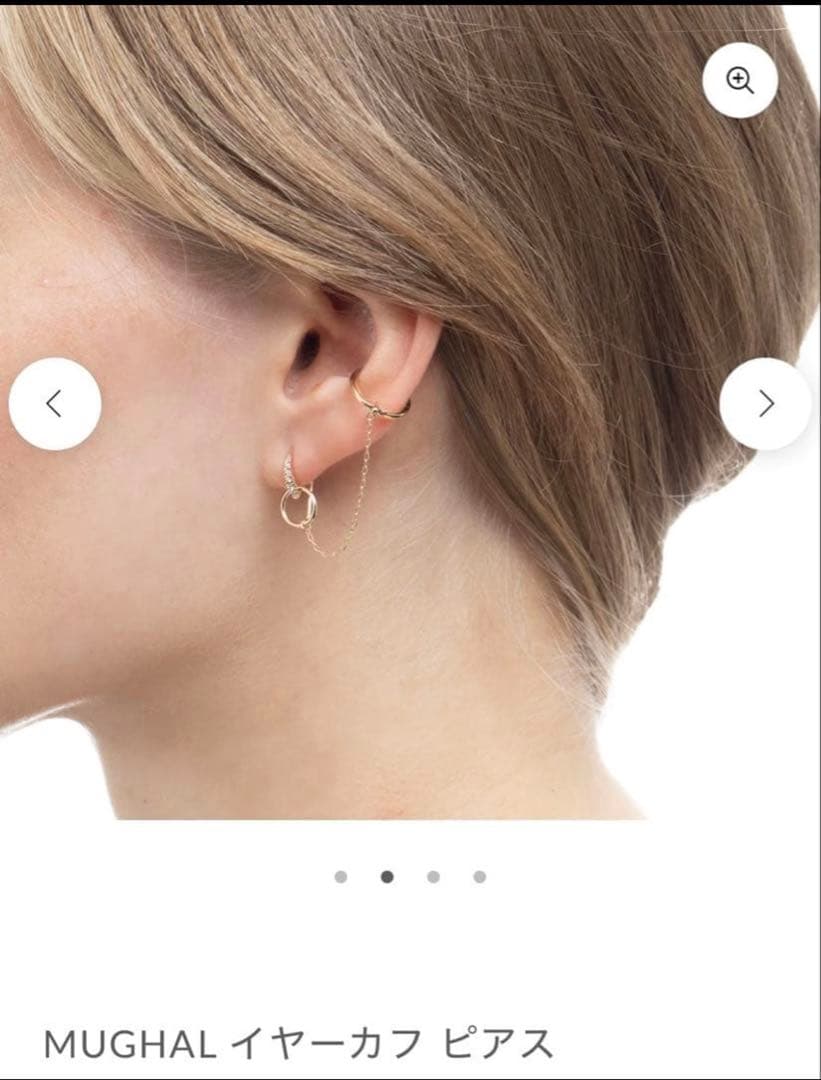 にー　Hirotaka MUGHALイヤーカフピアス ダイヤ