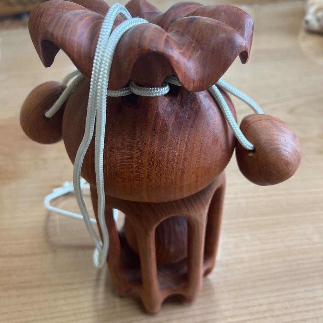 【一点物】袋の置物(土台付き)