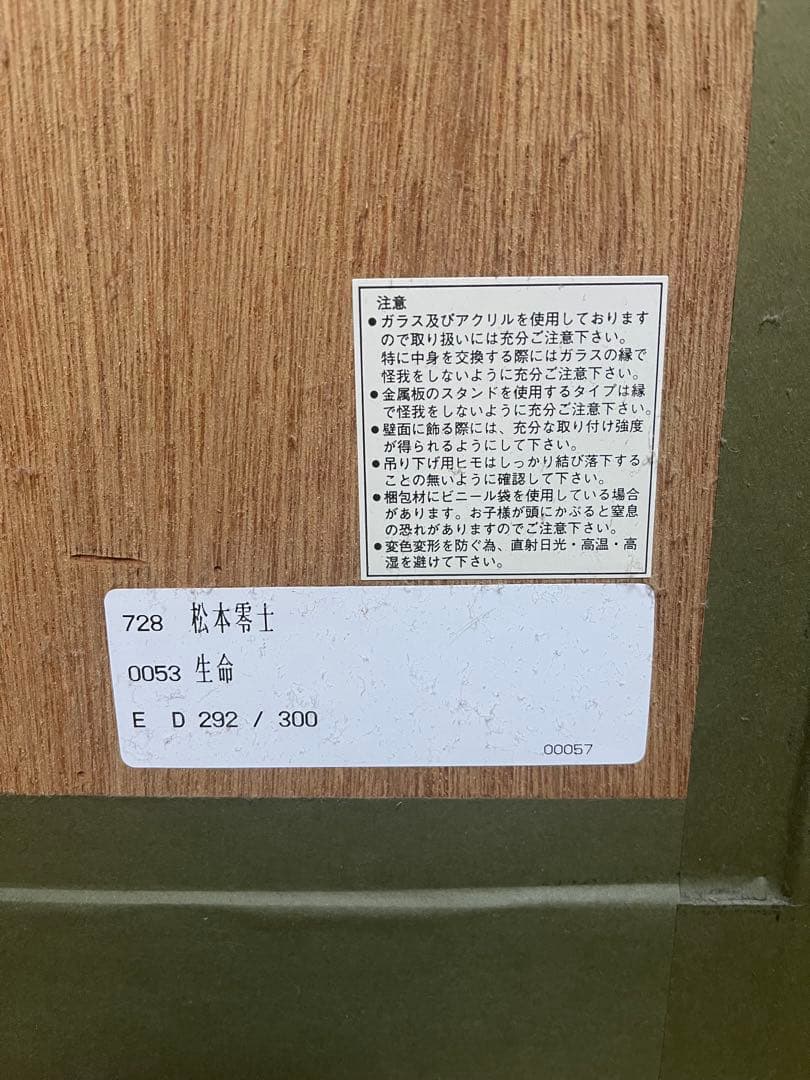 松本零士　『生命』　紫綬褒章受賞記念　300枚限定　銀河鉄道999 メーテル