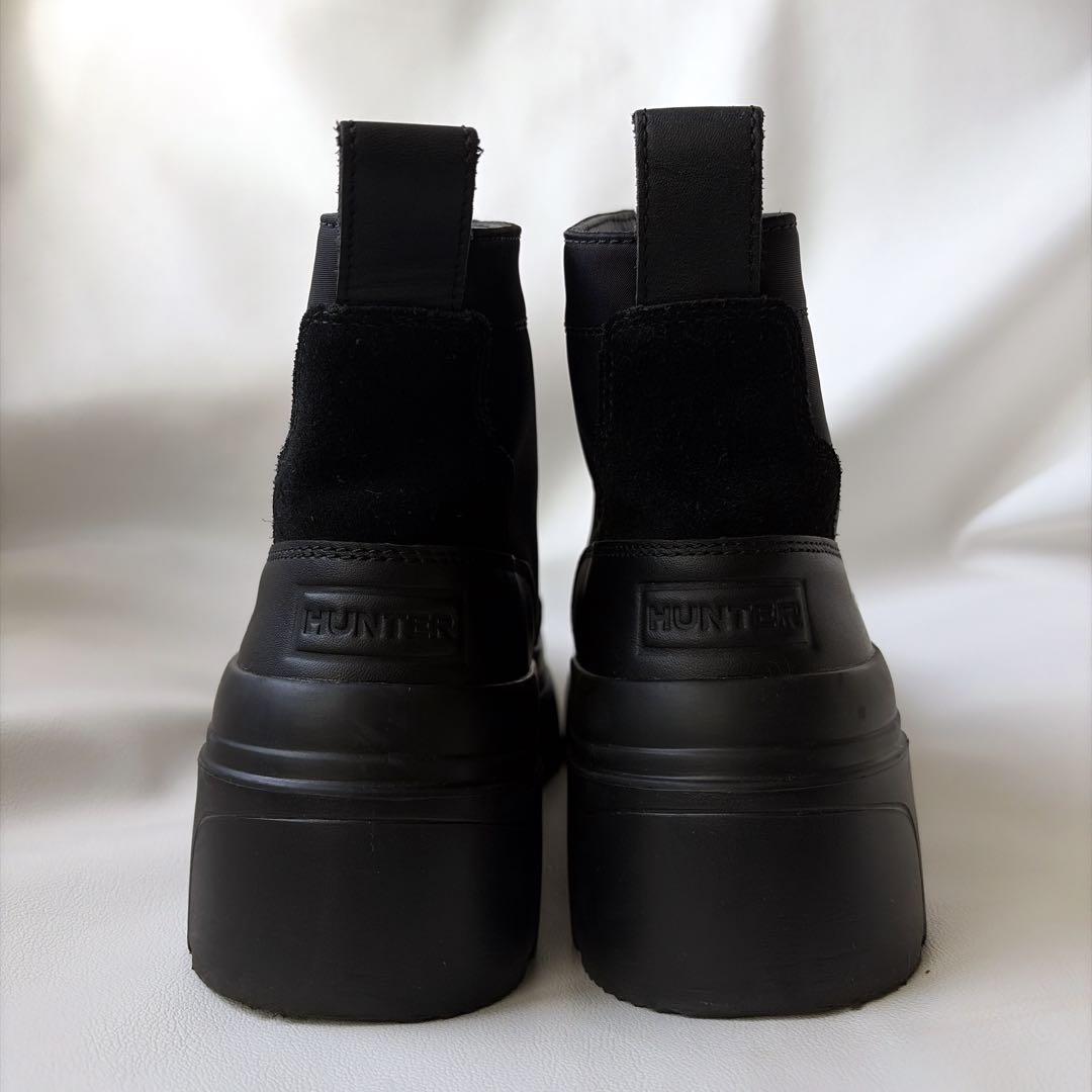 mさま専用 HUNTER エクスプローラーアンクルジップ フラットフォームブーツ