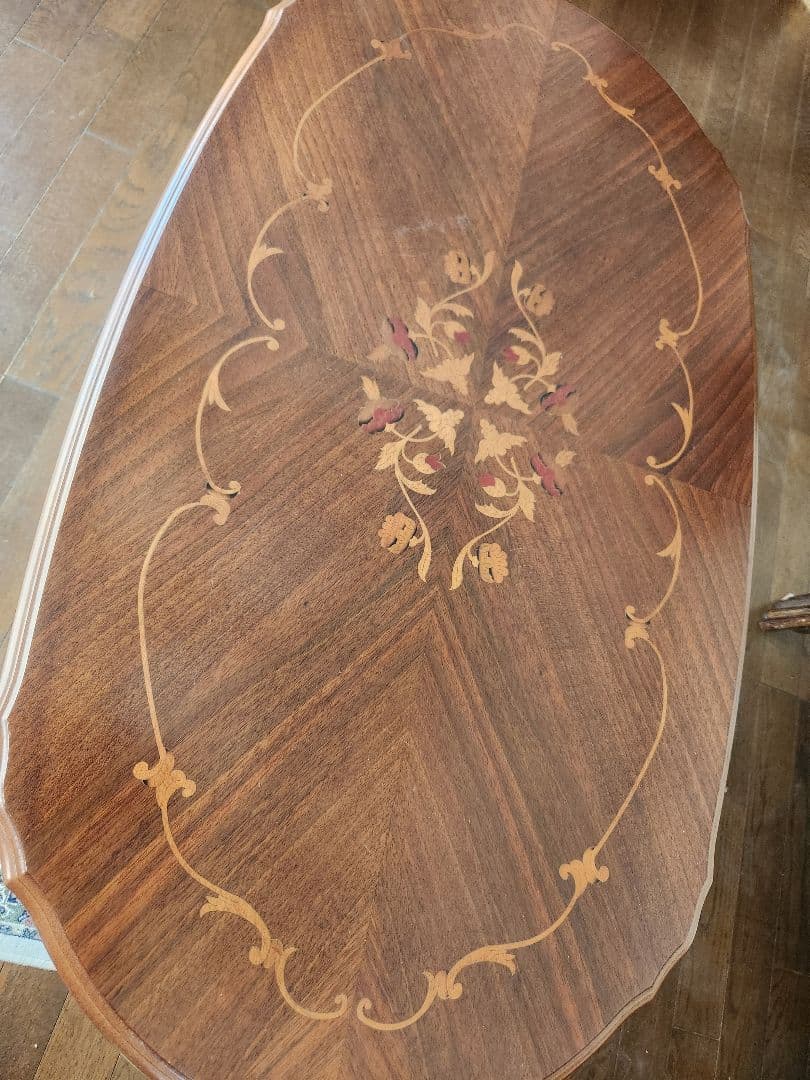 イタリア製　象嵌　センターテーブル　ローテーブル