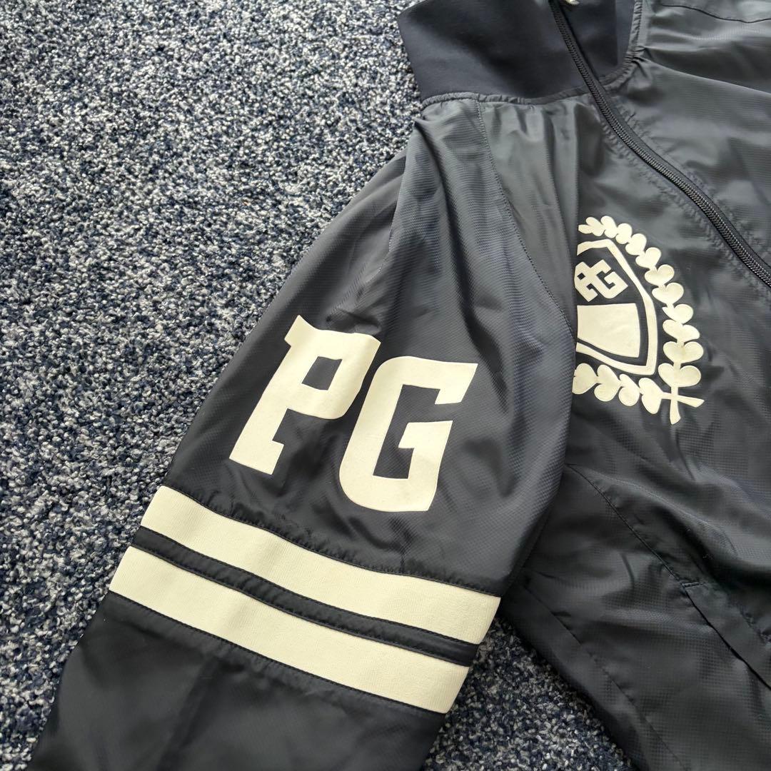 パーリーゲイツ　裏地付　防風　ジャケット　ブルゾン　ゴルフウェア　ネイビー　4