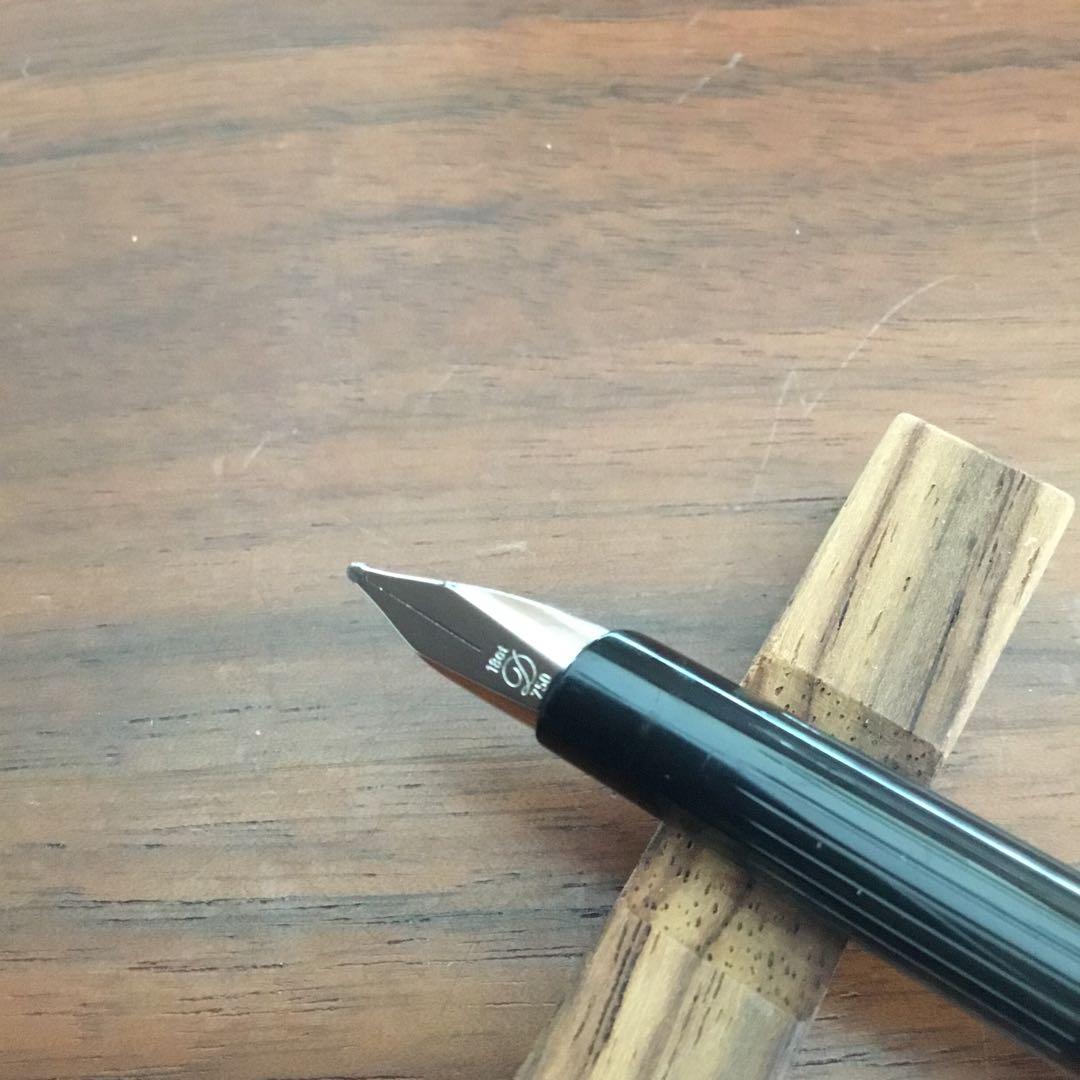 【中古】デュポン 925 シルバー万年筆 ペン先18ct 750