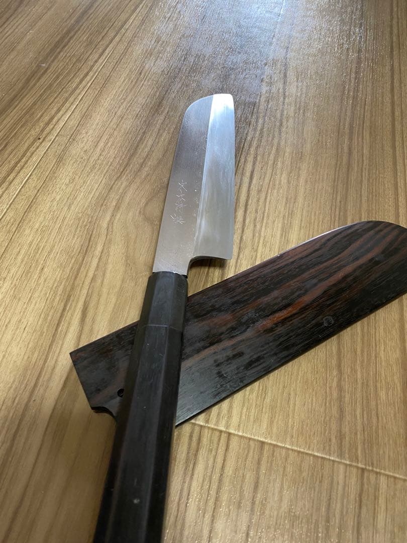 Mac］源昭忠　末広 別撰 和包丁　薄刃包丁 刃渡り22.5cm