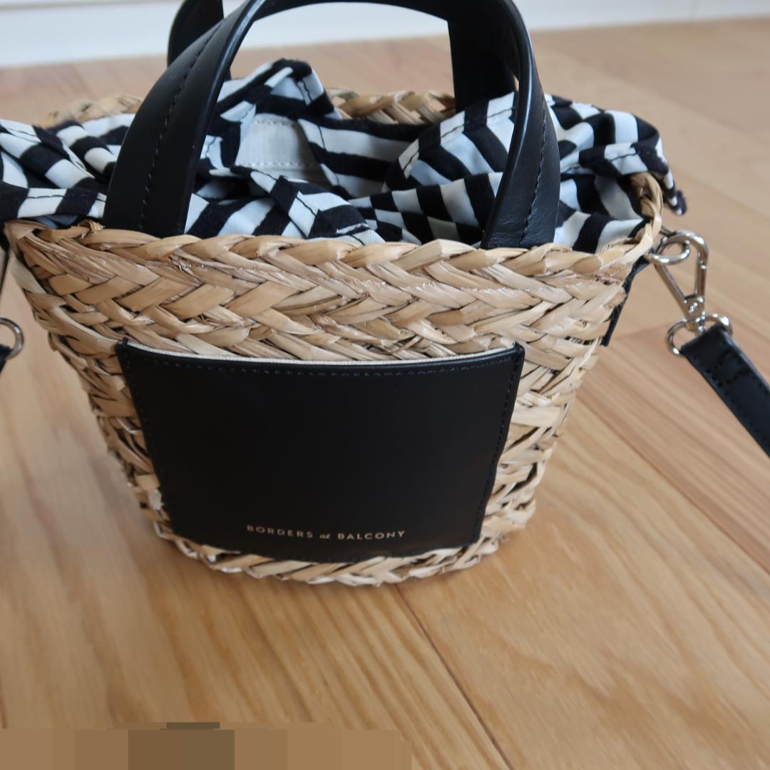 ■ ＊花＊ BLACK BASKET BAG MINI