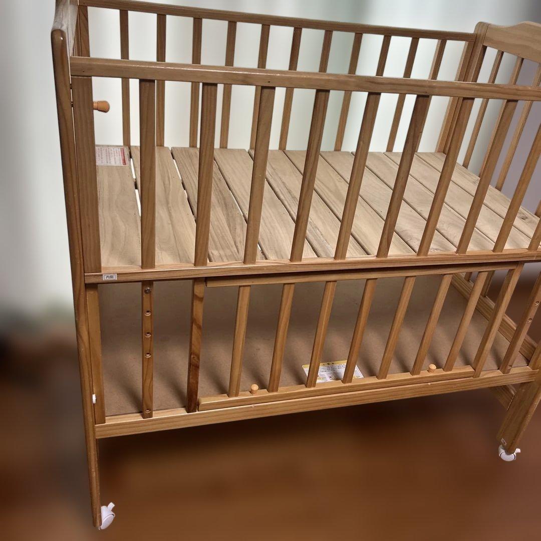 カトージ　ハイポジション ベビーベッド アーチ ナチュラル レギュラー