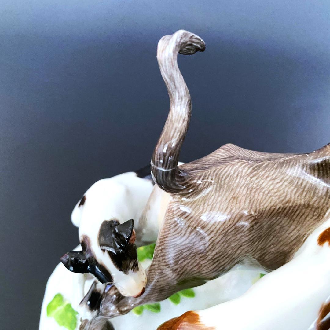 【美品】マイセンフィギュア★バイソン狩り