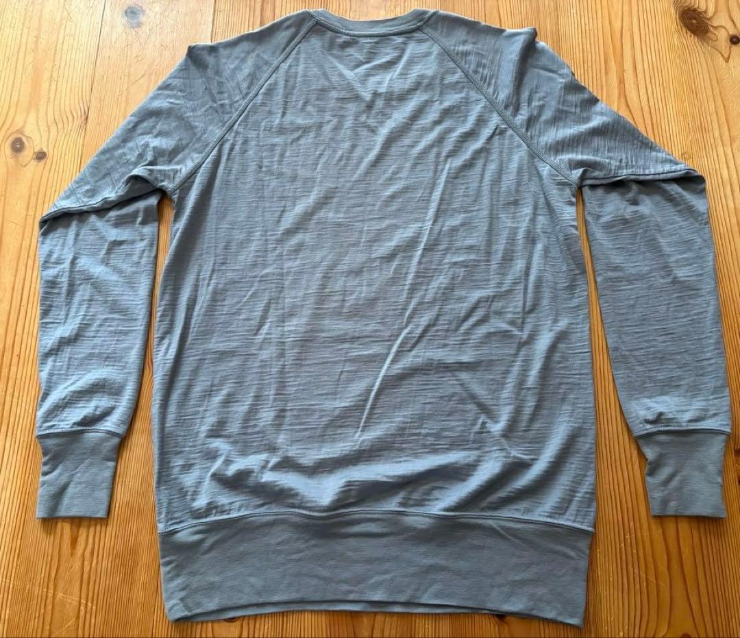 山と道 Merino Pullover XS ブルーグレー