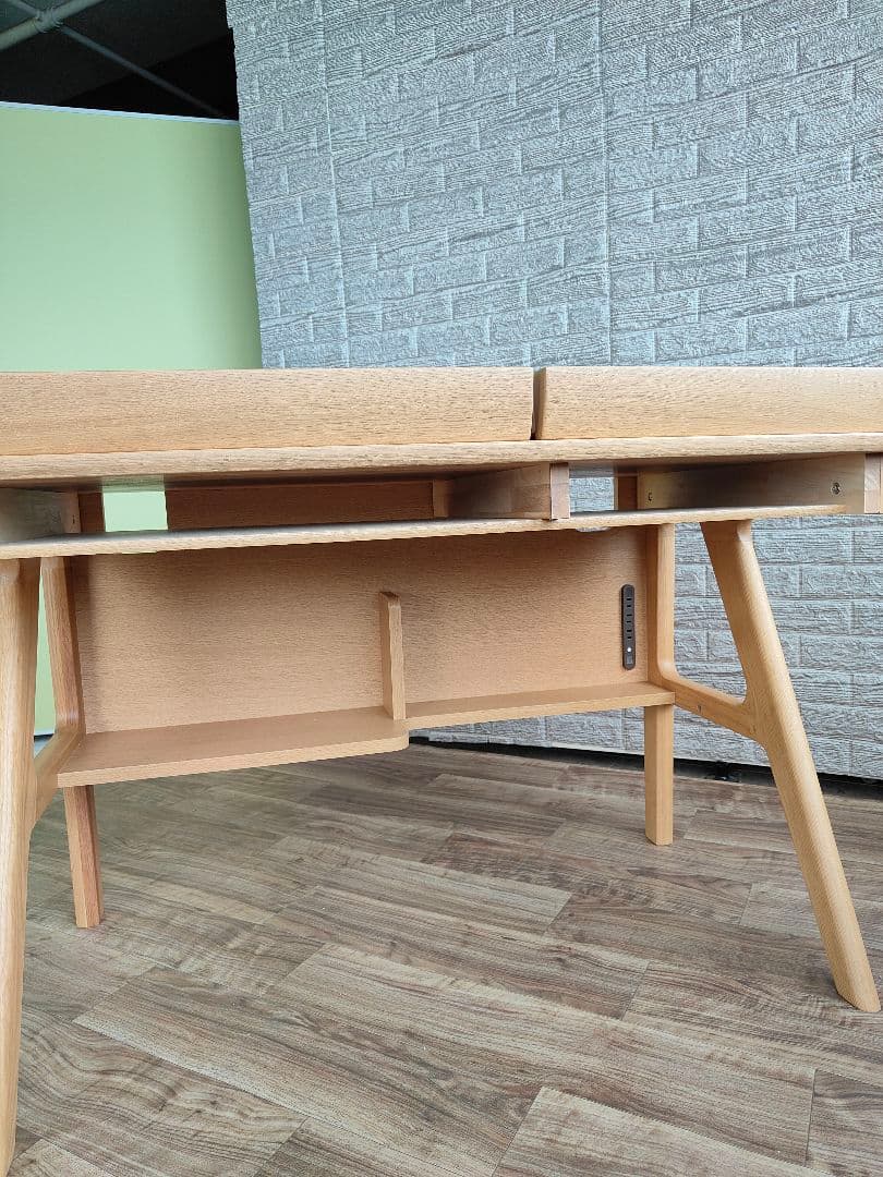 美品 浜本工芸 No.09 デスク ライティングデスク 学習机セット