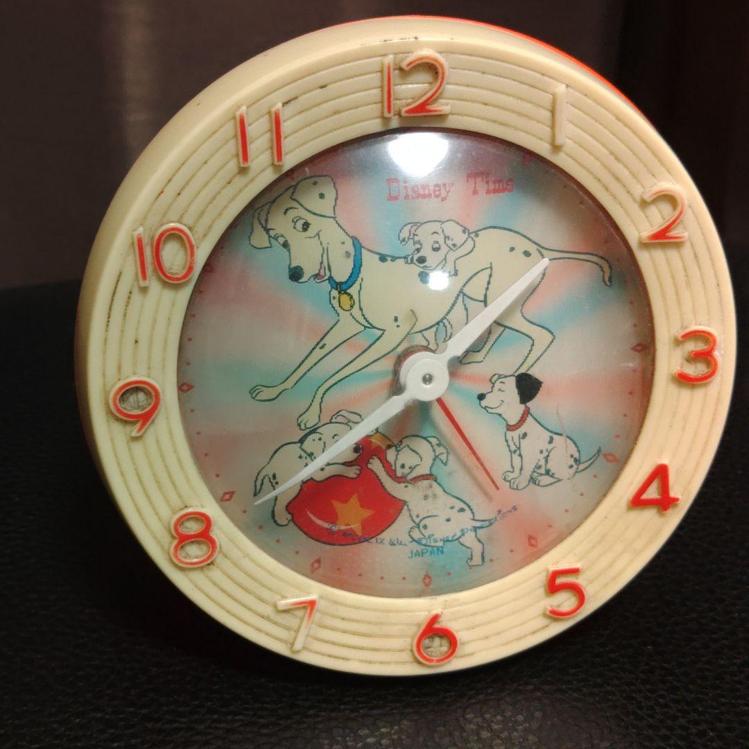 希少 ディズニータイム ゼンマイ式時計 バンビ 101匹わんちゃん