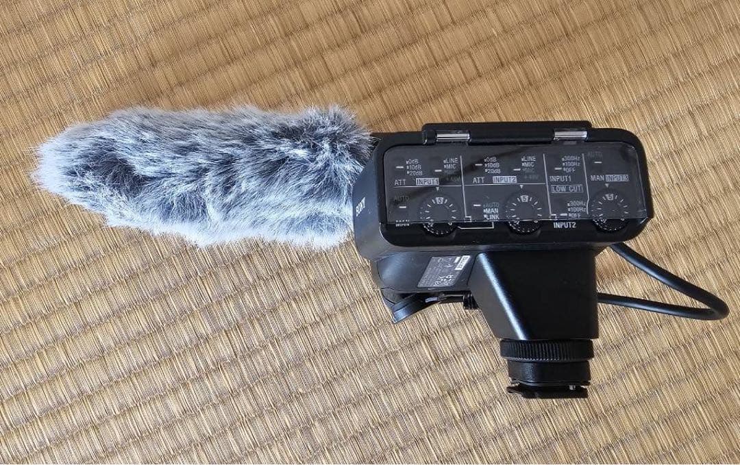 SONYカメラ用マイクXLRアダプターキットウインドスクリーン付属XLR-K3M