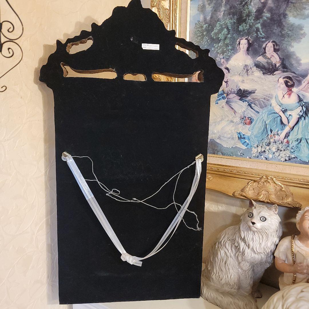 クラシカルな バロック調　 壁掛け鏡 　ウォールミラー　アンティークヴィンテージ