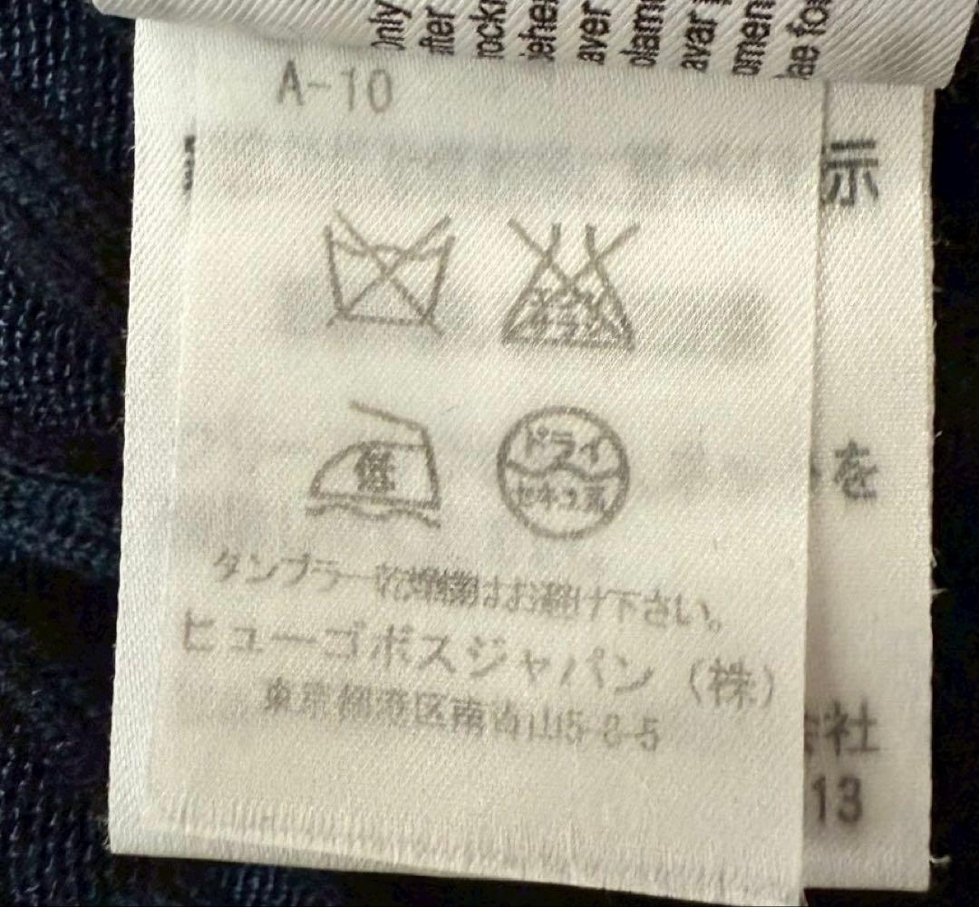 HUGO BOSS タートルネック　ニット　ブラック　ウール