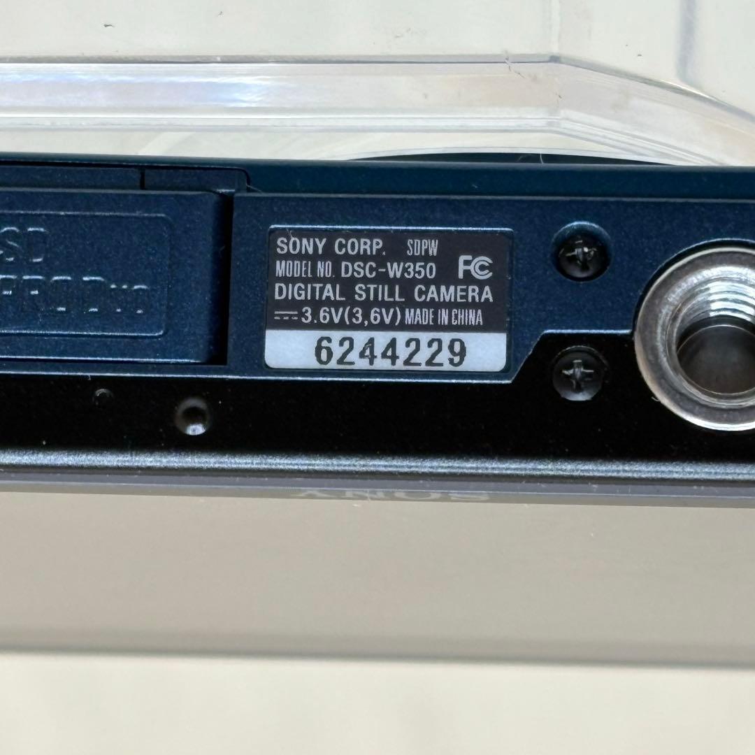SONY カメラ　DSC-W350 充電器　ブルー　コンデジ　動作品