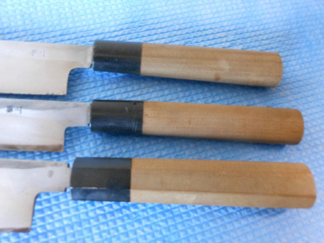 キッチン用品　在銘・妙観　柳刃包丁 3本セット