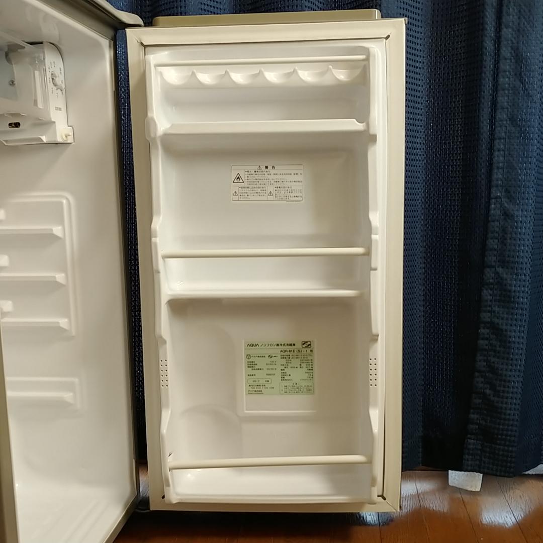 AQUA 冷蔵庫 ワンドア 小型 AQR-81E