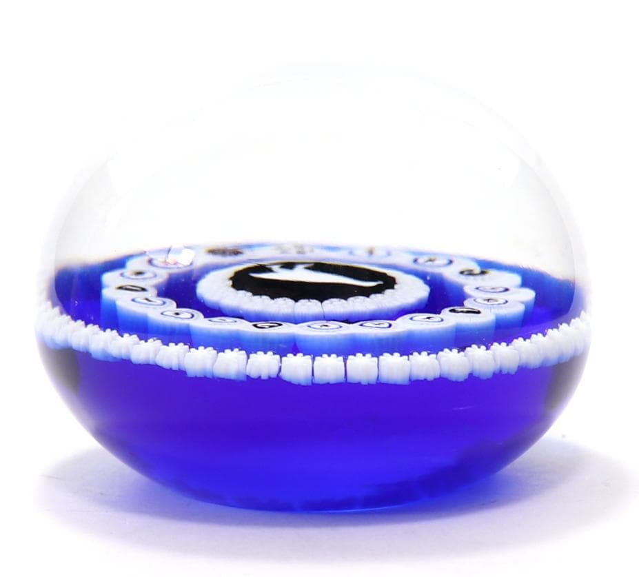 オールドバカラ 激レア 1975年 ペーパーウエイト 特大サイズ ブルー 青