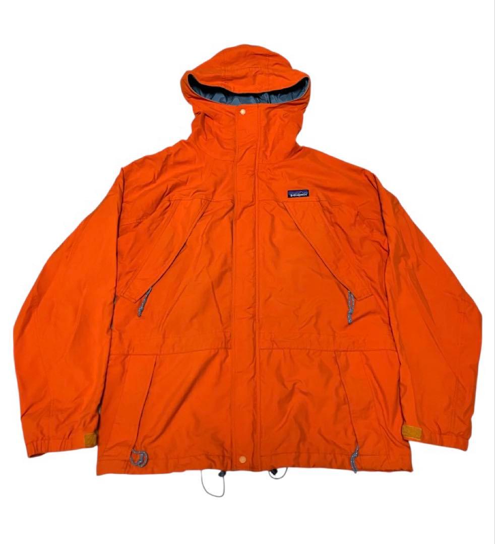 専用　98年製 パタゴニア ストームジャケット マンゴーオレンジ S シェル