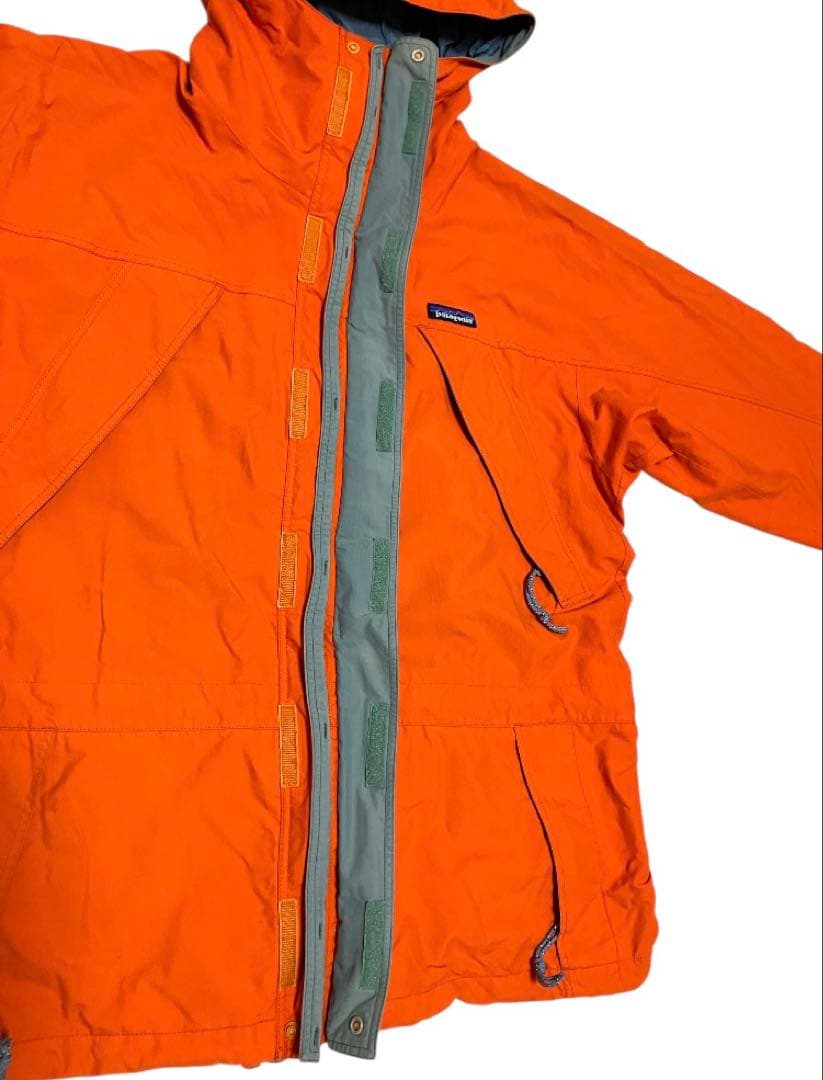専用　98年製 パタゴニア ストームジャケット マンゴーオレンジ S シェル