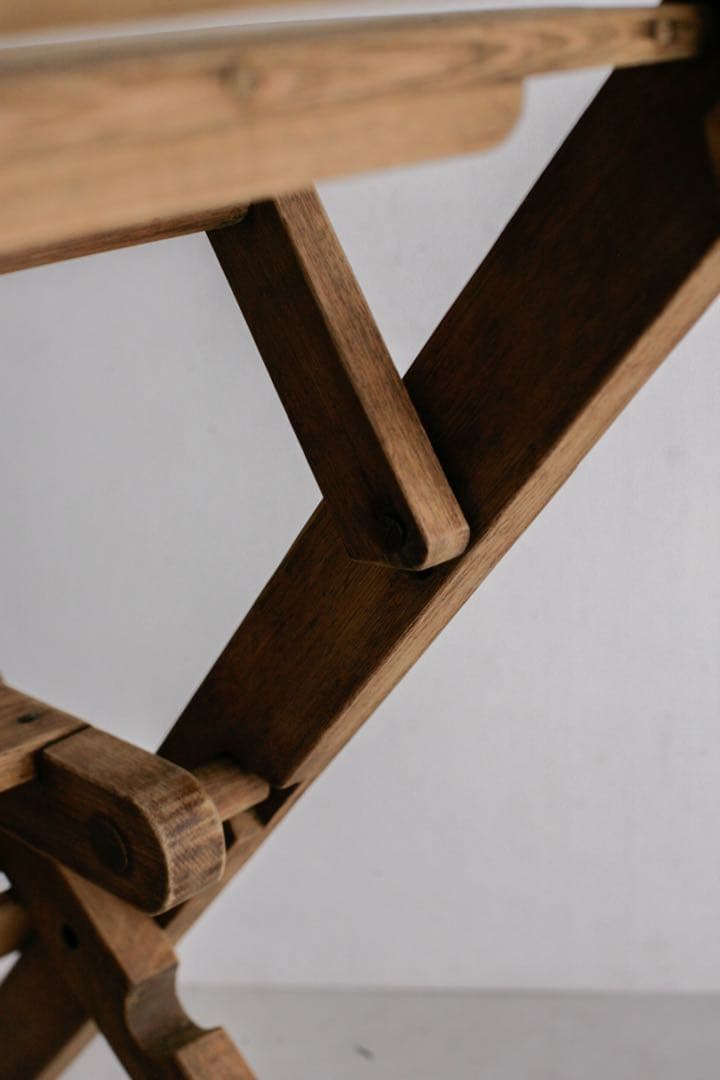 開閉式 飾り棚　展示台　透かし彫り　欅　無垢材　古家具　古道具　無垢インリア