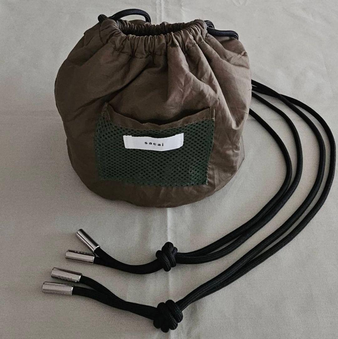 ※tyty sacai Hello sacai リバーシブル巾着バッグ