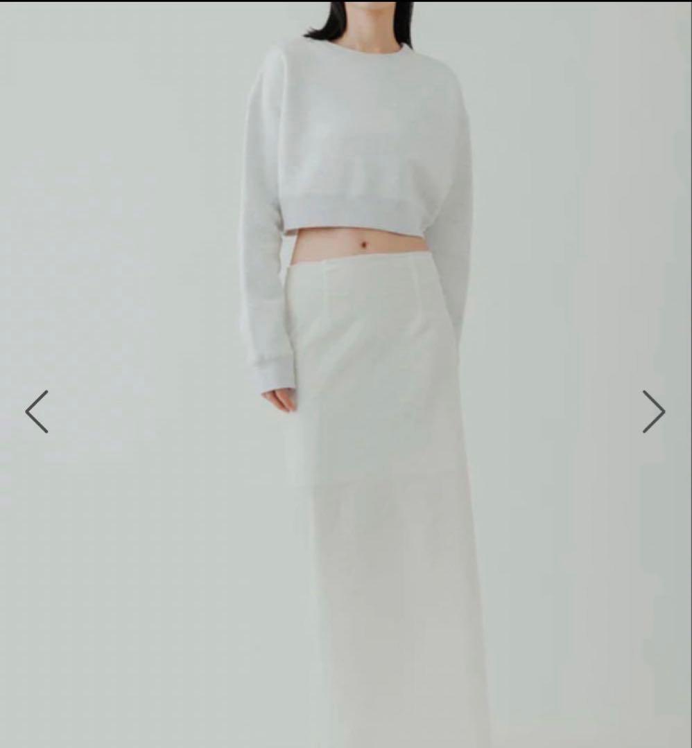 yo BIOTOP Cropped sweat shirt グレー