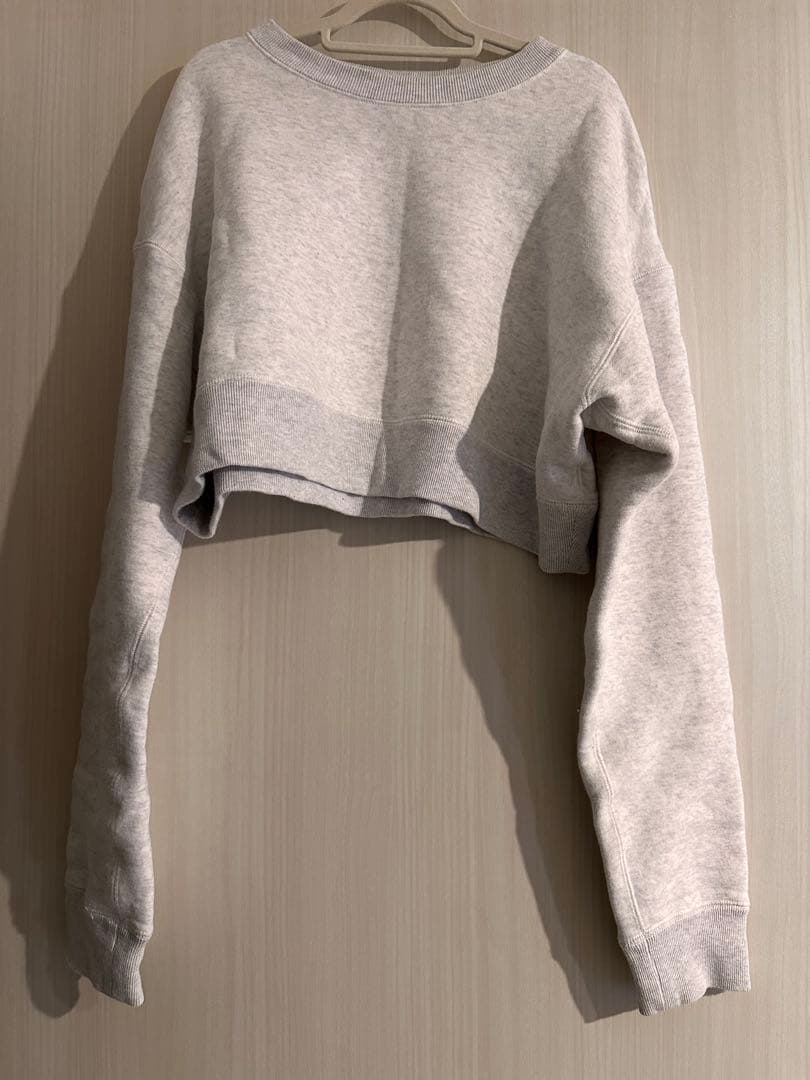 yo BIOTOP Cropped sweat shirt グレー