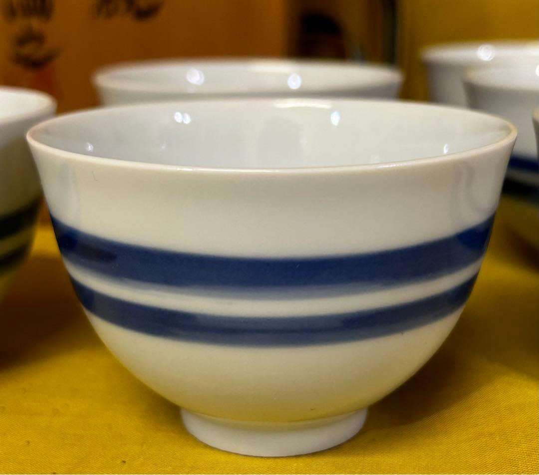 処分　川瀬満之 作 染付汲出椀/湯呑み茶碗 未使用品