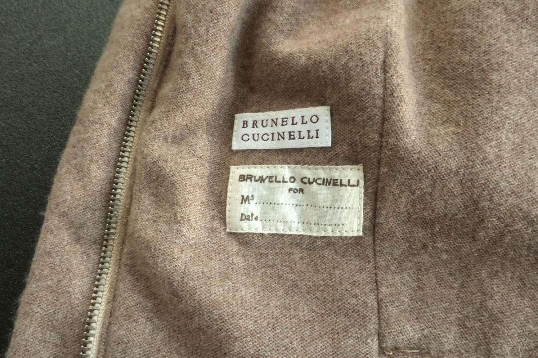 値下BRUNELLO CUCINELLIフード付モッズコート裏地カシミア M～L
