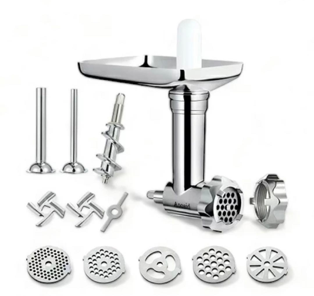 ステンレス製ミートグラインダーアタッチメント