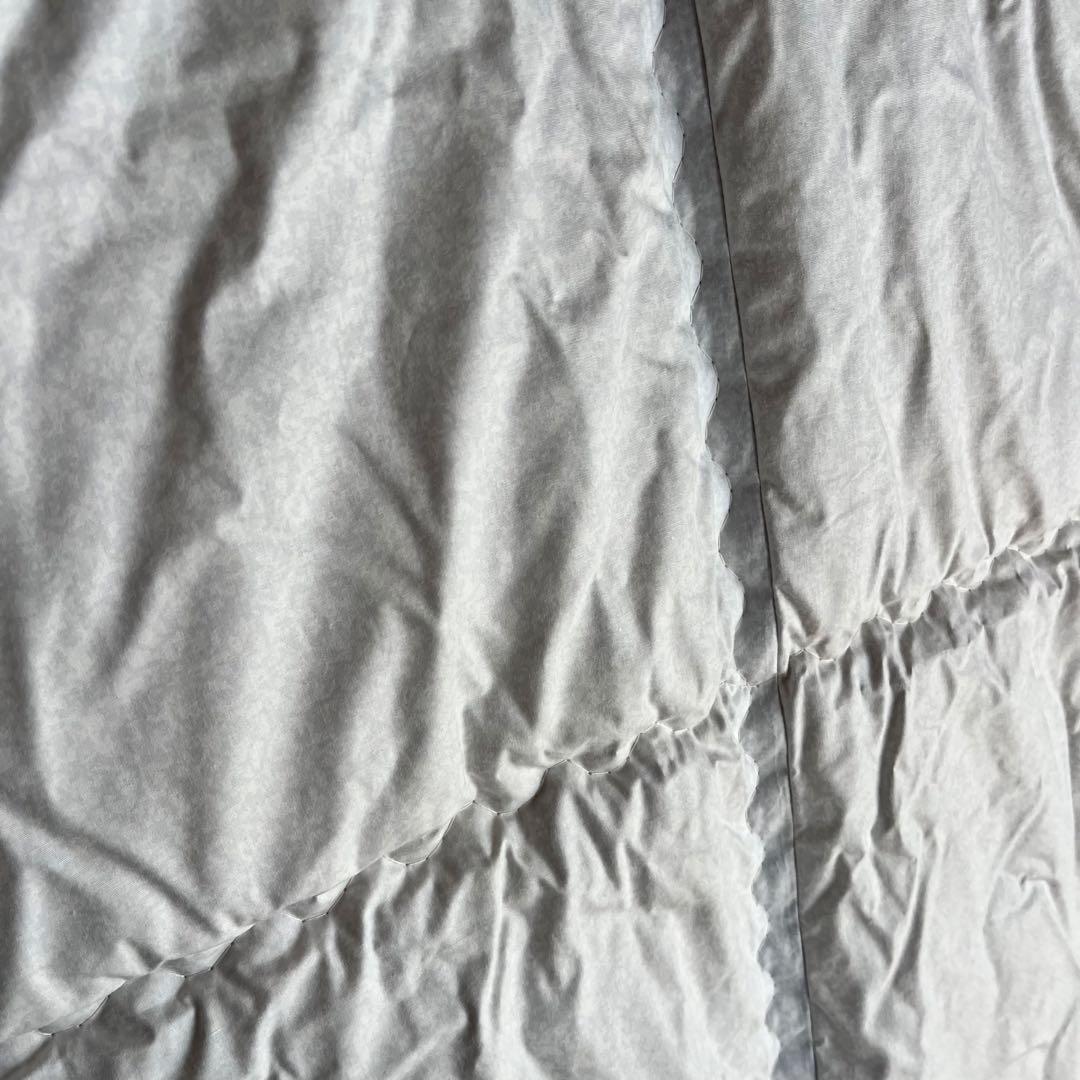 未使用　羊毛掛け布団　スーパーシュロップ　日本製　シングル　ブルー