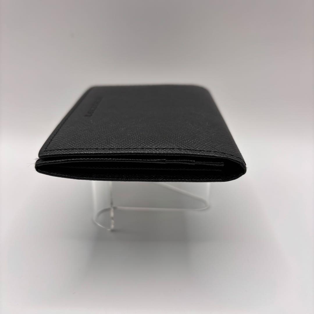 【美品】BURBERRY　名刺入れ　カードケース　ブラック　型押し　ノバチェック