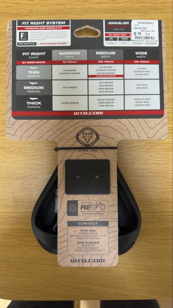 未使用 新品　WTB Gravelier Cromoly グラベリエ サドル