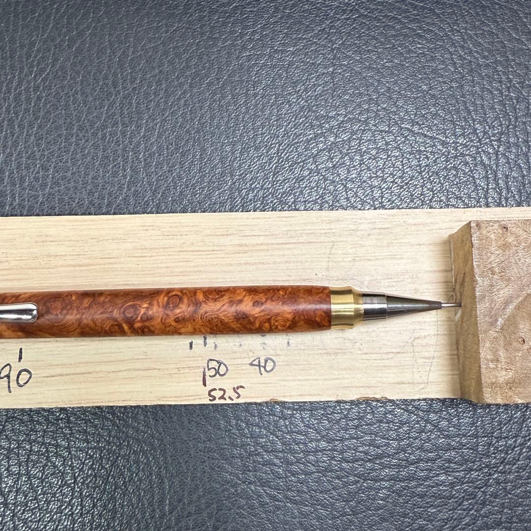 ◉プリンプリンω　147本花梨瘤PG-5用カスタム木軸　低重心ダブルR真鍮