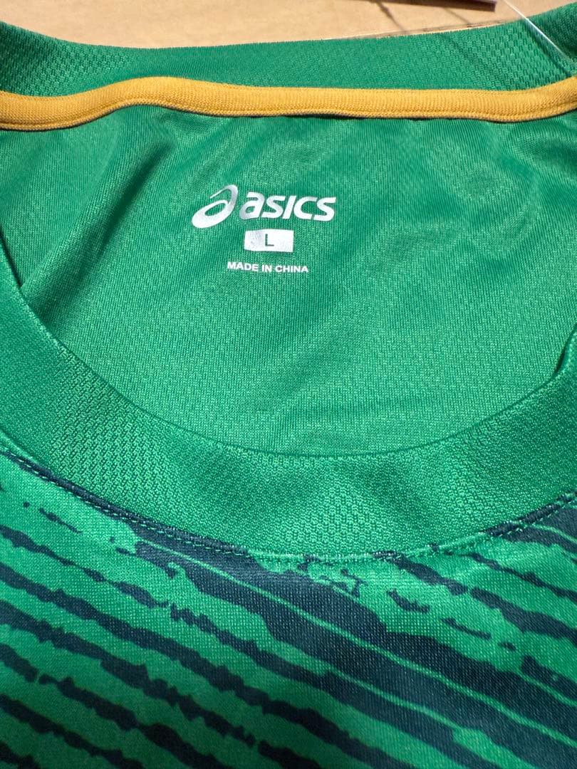 ラグビー　オーストラリア代表 Wallaroos 支給品　シャツ L asics