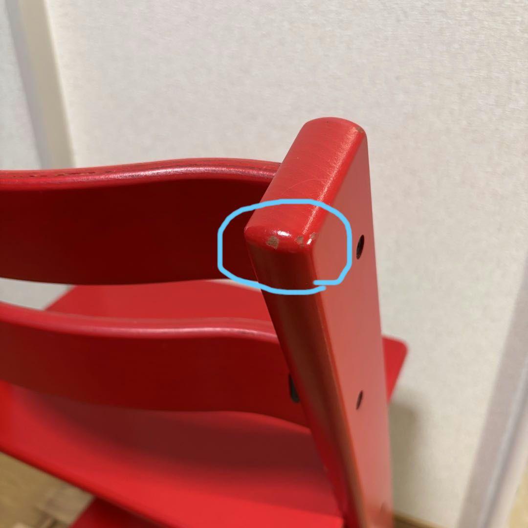 ストッケ トリップトラップ ベビーチェア レッド シリアル3 ハイチェア 椅子②