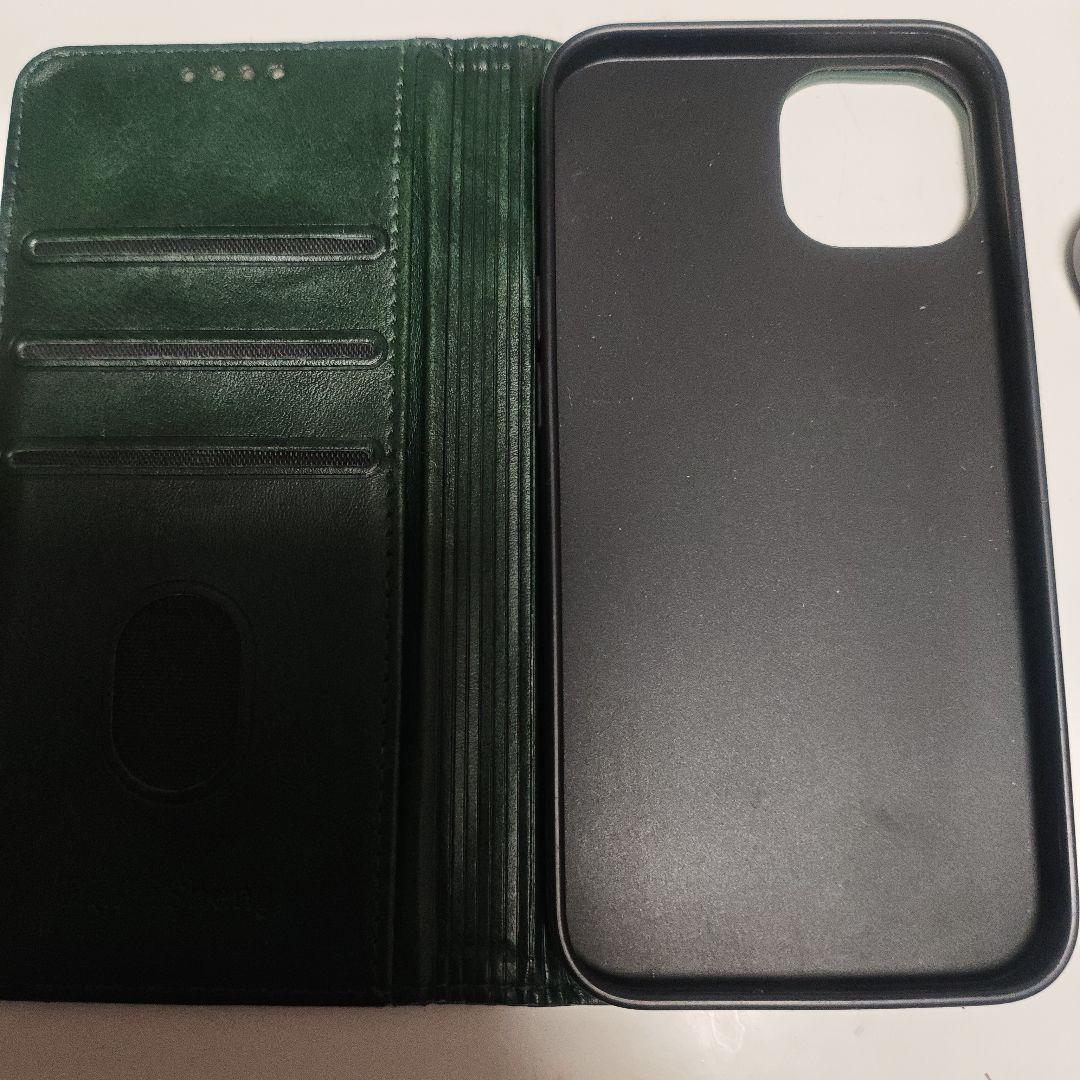 Apple iPhone 13 本体 256GB ケース付きiFaceと手帳型緑