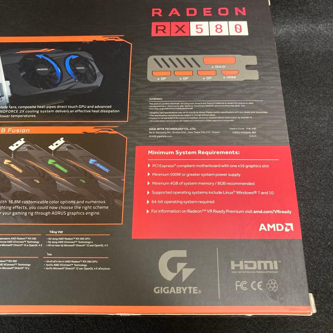 AORUS Radeon RX580 8G グラフィックボード