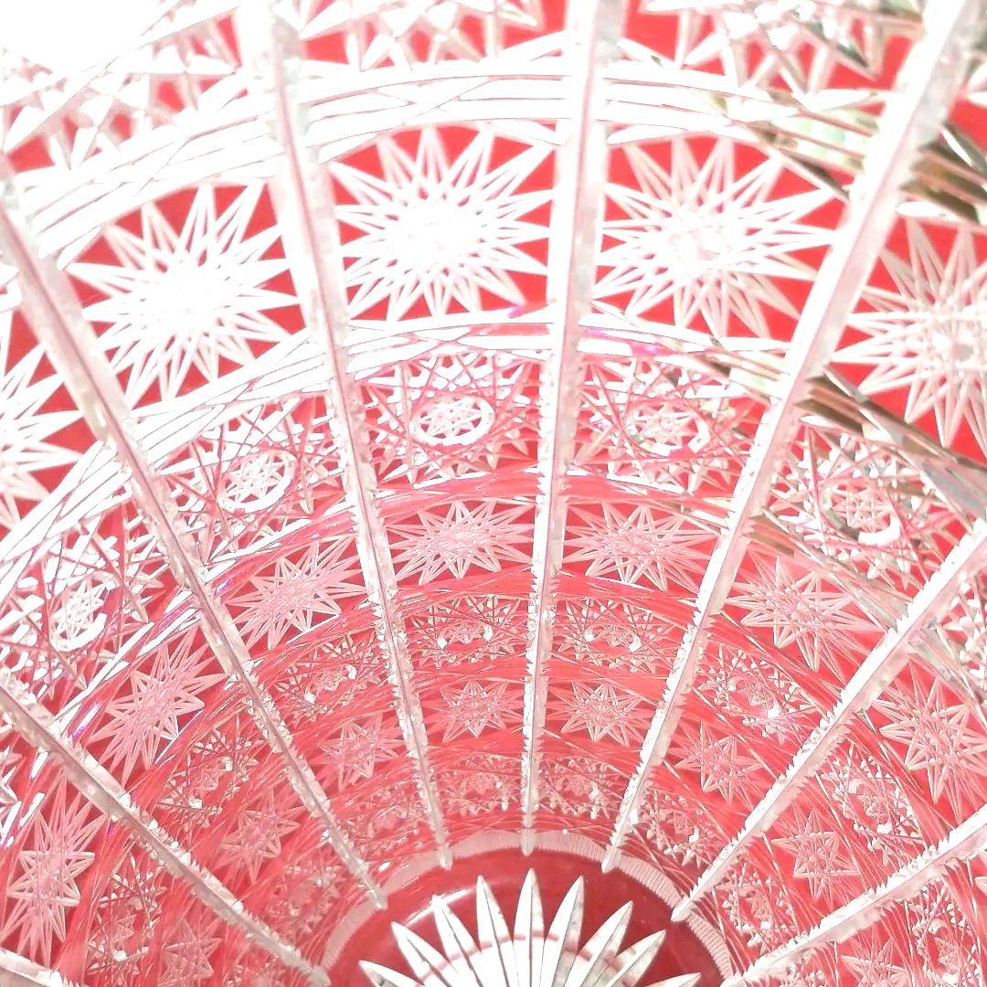 花瓶　ボヘミアクリスタル　大型（フラワーベース）