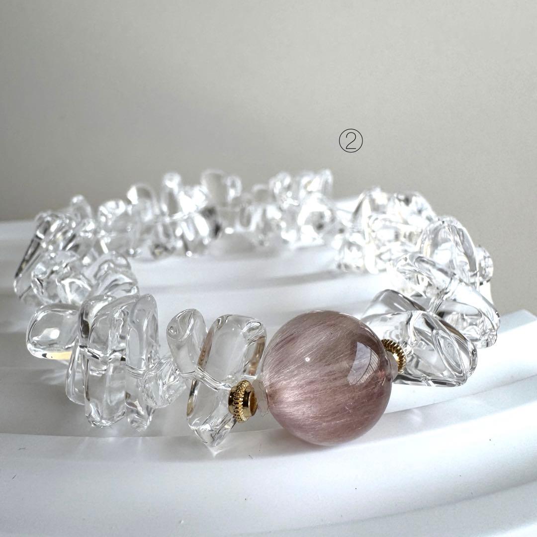 一点物　天然石　ハンドメイドブレス