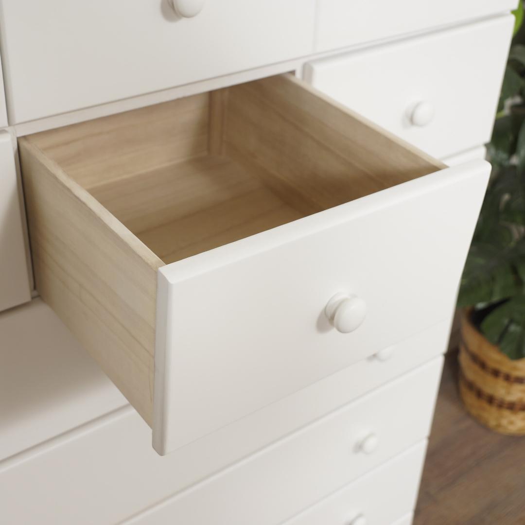 【新品】フレンチシック ワイドチェスト 収納 天然木　姫系インテリア　シャビー