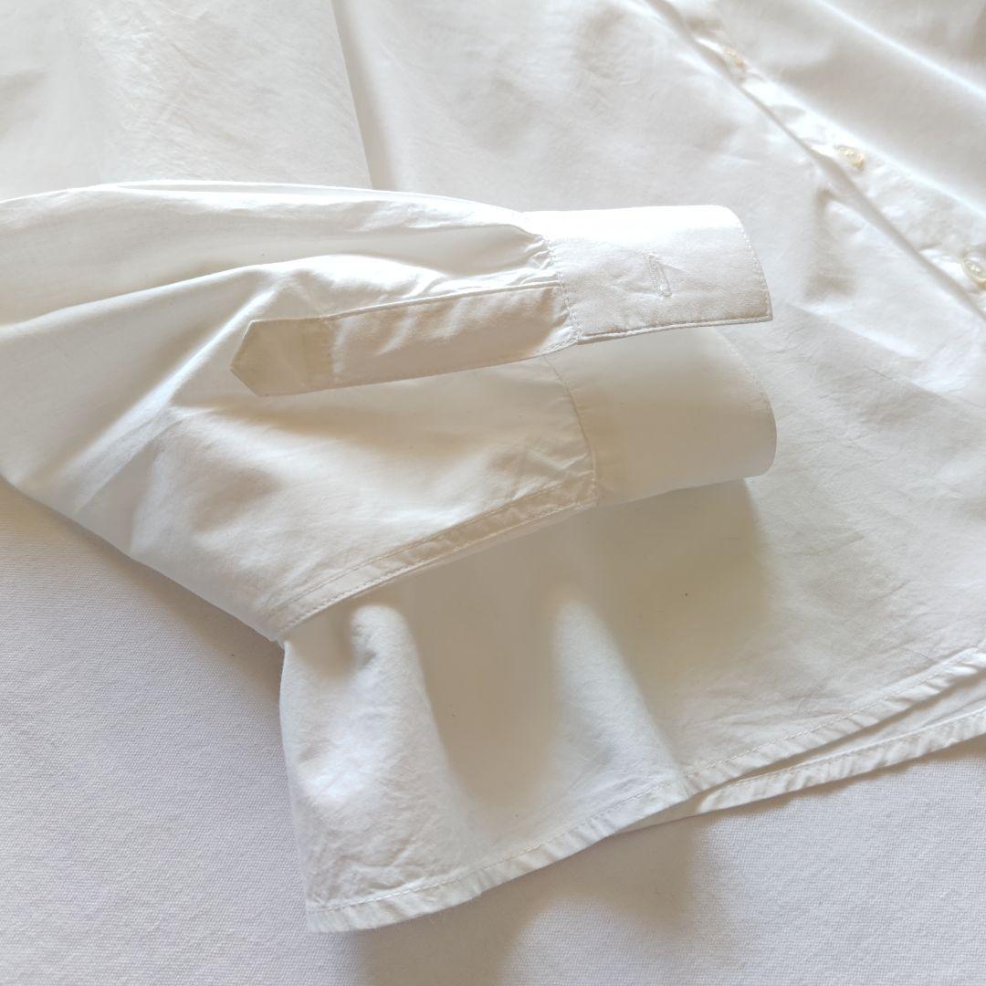 バスコ ハドゥ プルビオ 立襟 フリル ホワイト シャツ ブラウス インド製