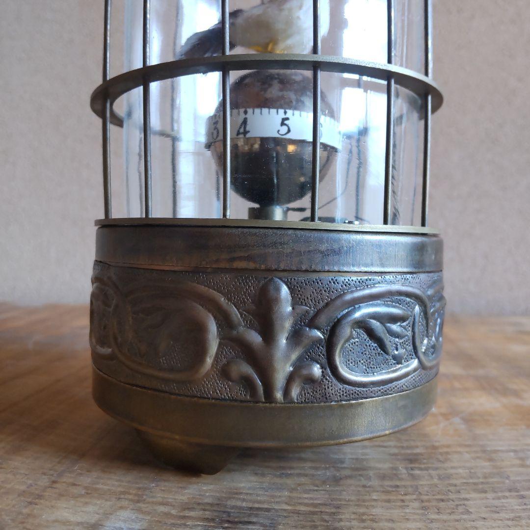 【稼動品】鳥かご時計 鳥籠時計 置時計 ゼンマイ式 アンティーク 美品