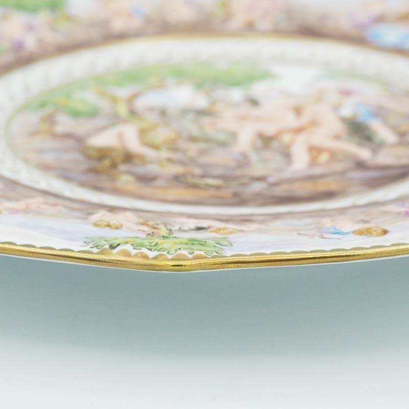 リチャードジノリ カポディモンテ プレート 22cm カラーレリーフ #4